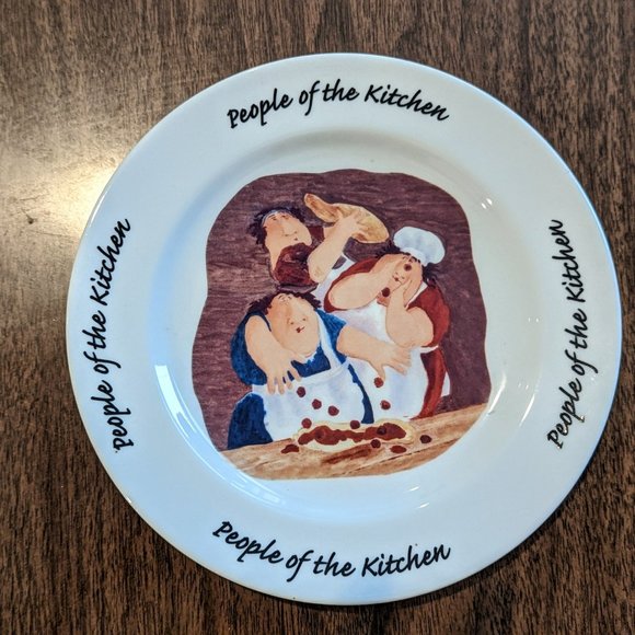 HOUSE OF PRILL Erika Oller “People Of The Kitchen” Salad Appetizer Dessert Plate - Picture 4 of 10